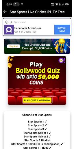 Star Sport : Official star sports live cricket Tip screenshot 5