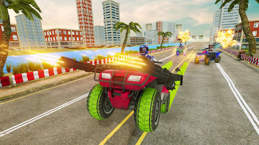 ATV Quad Bike Shooting: Traffic Shooter Simulator screenshot 1