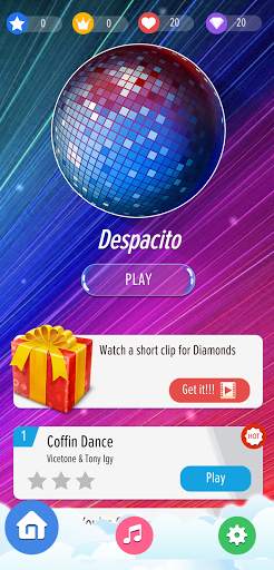 Piano Tiles 2 - Free Magic Music Tiles Offline screenshot 1