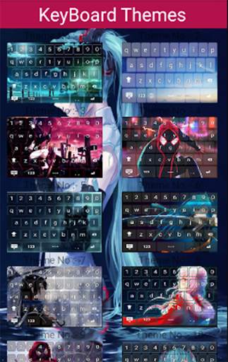 Anime Keyboard Themes 2020 screenshot 4