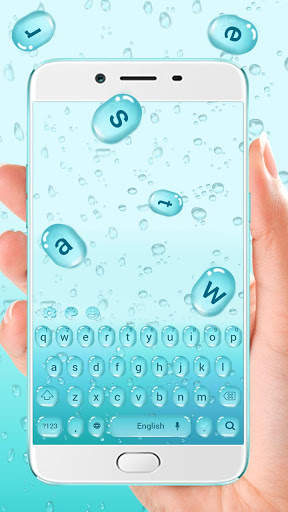 blue drop keyboard theme screenshot 1