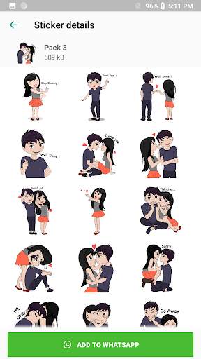 WAStickerApps - Love Stickers for WhatsApp screenshot 3
