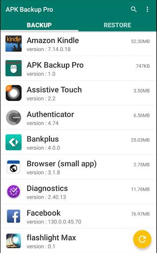 APK Backup Pro screenshot 1