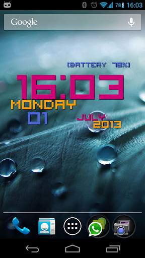 Timewall Clock Wallpaper free screenshot 1