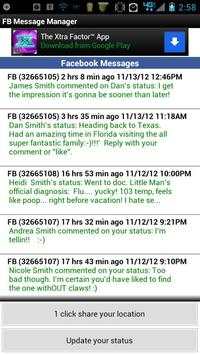 TXT Manager for Facebook screenshot 1