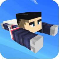 Flying Superhero: Blocky World logo