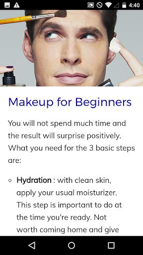 Makeup Course for Men screenshot 2