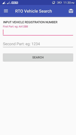 RTO Vehicle Registration Details - Vahan Info screenshot 1
