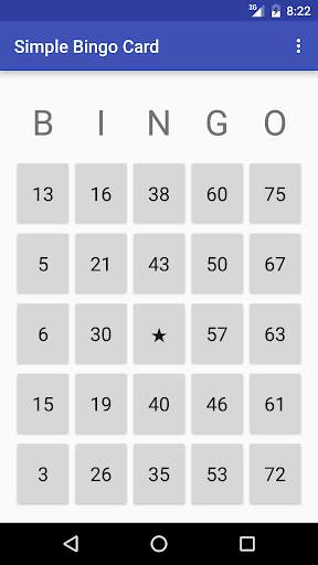 Simple Bingo Card screenshot 1