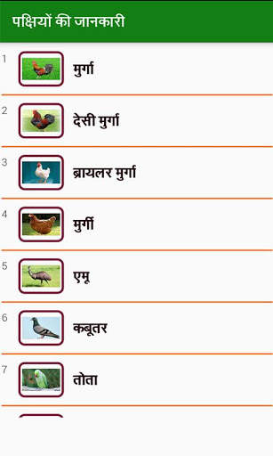 Birds Information in Hindi screenshot 3
