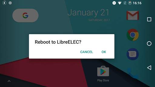 Reboot to LibreELEC screenshot 1