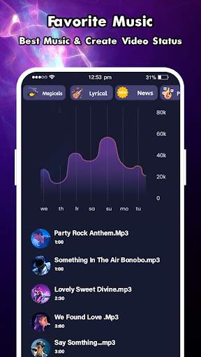 Vido Lyrical Video Status Maker - Video Maker App screenshot 8