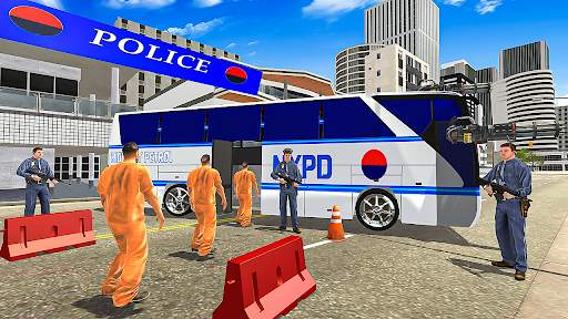 US Police Bus Drive Simulator screenshot 2