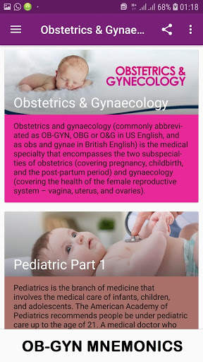 Obstetrics And Gynaecology Mnemonics OFFLINE screenshot 2