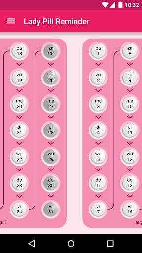 Lady Pill Reminder screenshot 2