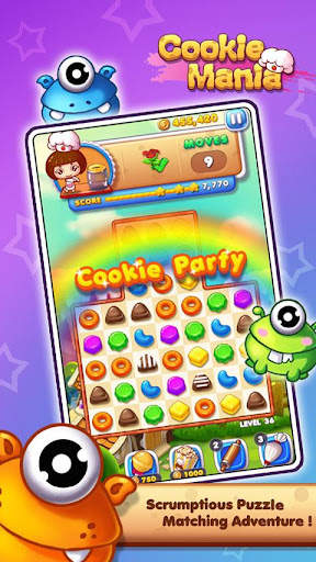 Cookie Mania - Match-3 Sweet G screenshot 1
