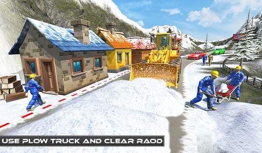 Uphill Snow Crane Excavator Simulator 2019 screenshot 6