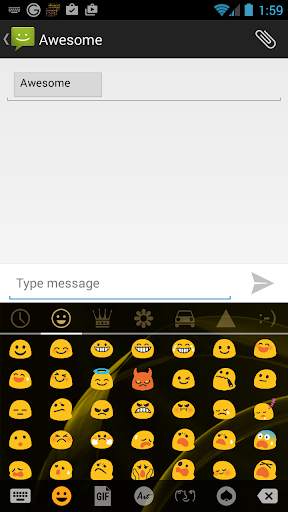 Gate Gold Emoji Keyboard screenshot 3