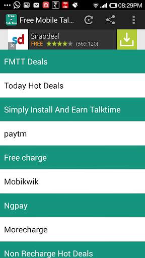 Free Mobile Talk Time screenshot 2