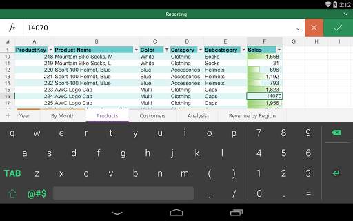 Keyboard for Excel скриншот 14