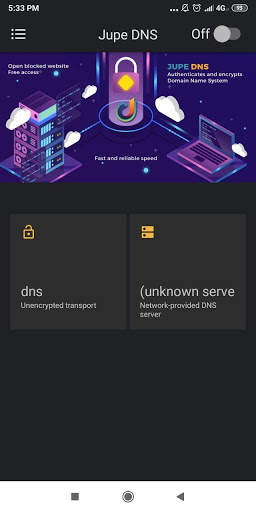 Jupe DNS | Free - Unlimited 1 تصوير الشاشة