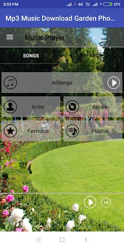 Mp3 Music Download With Garden Photos screenshot 2