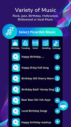PicartBit Particle.ly Video Status Maker & Editor स्क्रीनशॉट 5
