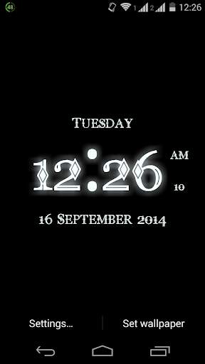 Super Digital Clock Live Wallpaper screenshot 8