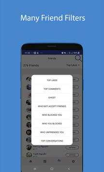 Friends Filter & Analytics for Facebook - BAMIBOOK screenshot 5