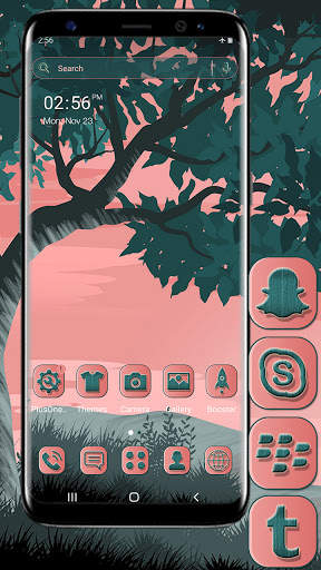 Pink Sky Launcher Theme screenshot 1