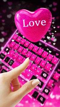 Pink love keyboard screenshot 2