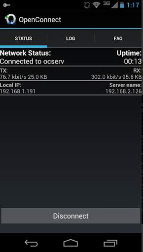 OpenConnect screenshot 2