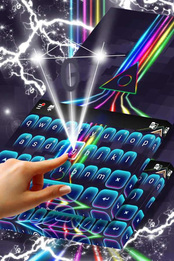 Neon Blue Keypad screenshot 2