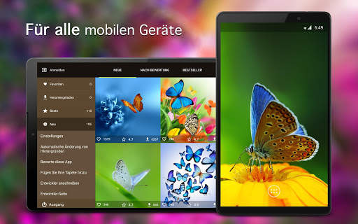 Hintergrundbilder mit Schmetterlinge 4K screenshot 5