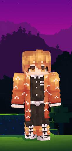 Demon Slayer Minecraft Skin screenshot 2