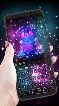 Neon Panda Bear Keyboard screenshot 1