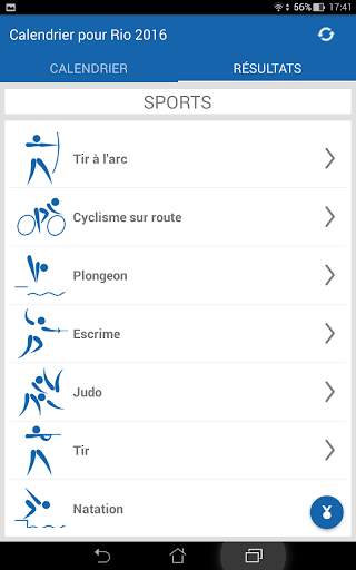 Calendrier pour Rio 2016 screenshot 7
