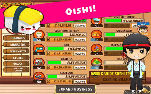 Tokyo Sushi Diner - Japanese Restaurant Idle Game screenshot 2