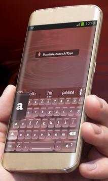 Purplish stones AiType Theme screenshot 2