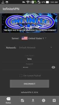 Infinite VPN screenshot 1