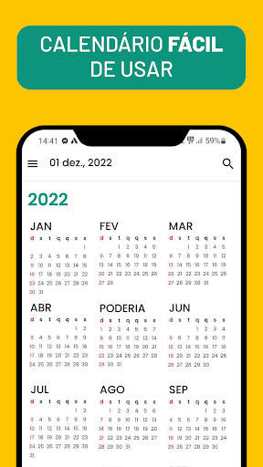 Calendário simples screenshot 3