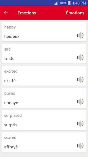 Learn French Vocabulary - speak french offline screenshot 6