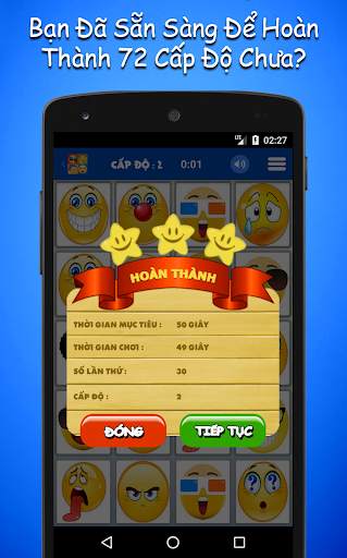 Trò chơi Trí nhớ Biểu tượng cảm xúc cho Trẻ em screenshot 4
