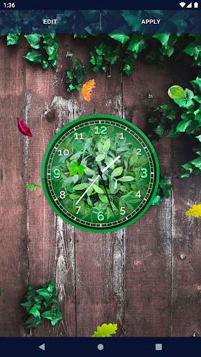 Forest Leaves Clock Wallpaper screenshot 8