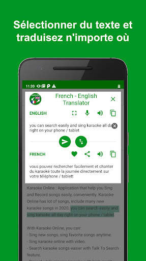 Traducteur Français - Anglais screenshot 1