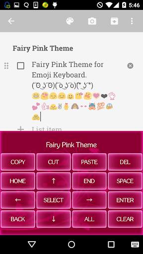 Fairy Pink Emoji Keyboard screenshot 3