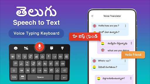 Telugu Speech to Text Keyboard screenshot 1