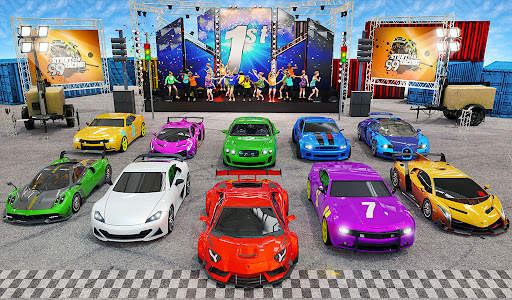 Mega Ramp Car Stunt Race Game screenshot 8