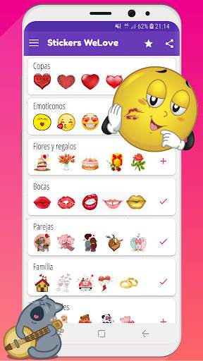 WeLove : stickers WASticker screenshot 3