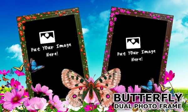Butterfly Dual Photo Frames screenshot 4
